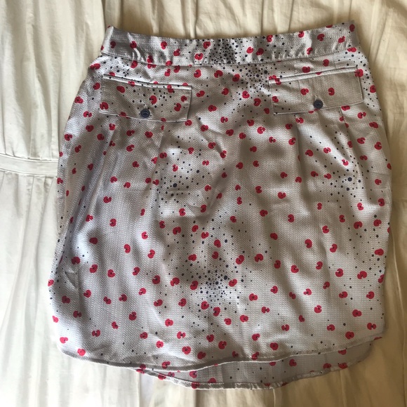 Tulle Pencil Skirt with Poppies - Picture 6 of 10